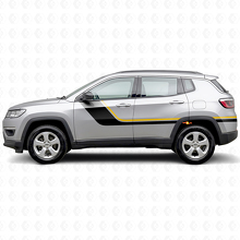 Doppelte Streifen Seiten-Vinylaufkleber für Jeep Compass 2016+_2