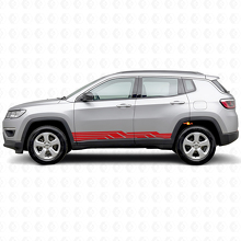 Verschlungene Streifen Seiten-Vinylaufkleber für Jeep Compass 2016+_3