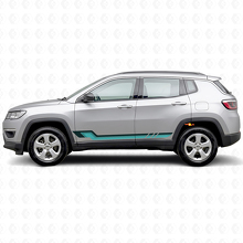 Vintage-Stil Seitenstreifen Vinyl-Aufkleber für Jeep Compass 2016+_2
