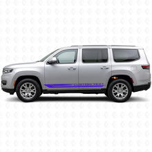 Karierte gebogene Seitenstreifen Vinyl-Aufkleber für Jeep Wagoneer 2022+_2