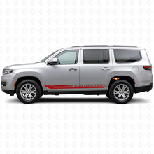 Karierte gebogene Seitenstreifen Vinyl-Aufkleber für Jeep Wagoneer 2022+_3