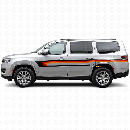 Dreifachstreifen Türseiten-Aufkleber für Jeep Wagoneer 2022+_1