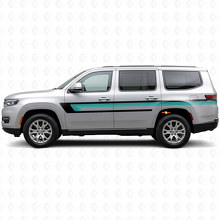 Dreifachstreifen Türseiten-Aufkleber für Jeep Wagoneer 2022+_2