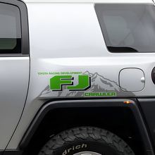 TRD-Stil FJ Crawler Mountain Side Vinyl-Aufkleberpaar für Toyota FJ Cruiser_3
