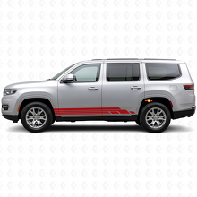 Gebogene Streifen Seiten Vinyl Aufkleber Set für Jeep Wagoneer 2022+_3