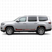 Schachbrettmuster Seitenstreifen Vinyl-Aufkleber für Jeep Wagoneer 2022+_3