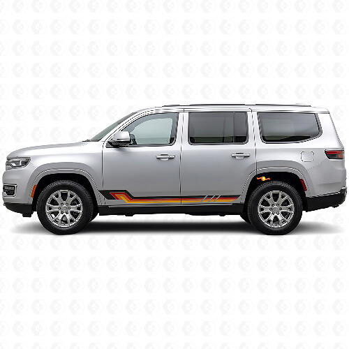 Vintage-Stil Seitenstreifen Vinyl-Aufkleber für Jeep Wagoneer 2022+_1