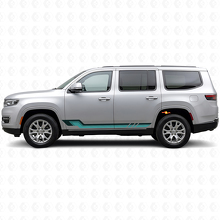 Vintage-Stil Seitenstreifen Vinyl-Aufkleber für Jeep Wagoneer 2022+_2