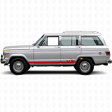 Berge Dünne Streifen Seitenaufkleber für Jeep Wagoneer 1963-1991_3