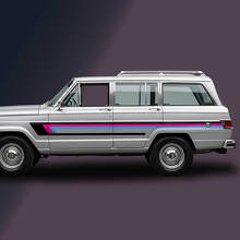 Vinyl-Aufkleber mit Dreifachstreifen für die Türseite des Jeep Wagoneer 1963-1991_3