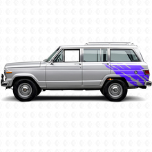Schlammspritz-Grafik Rückseiten Vinyl-Aufkleber für Jeep Wagoneer 1963-1991_2