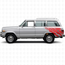 Schlammspritz-Grafik Rückseiten Vinyl-Aufkleber für Jeep Wagoneer 1963-1991_3