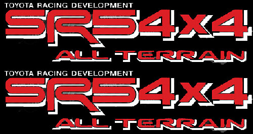 SR5 4x4 All Terrain TRD-Stil Seiten-Vinylaufkleber für Toyota