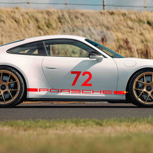 72 Racing Style Seiten-Vinylaufkleber 2 für Porsche 911 GT3_3