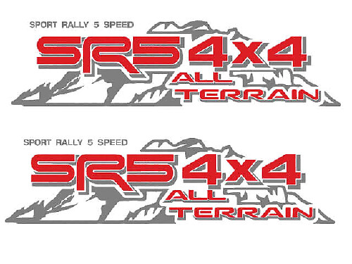 SR5 4x4 All Terrain Mountain Side Vinyl-Aufkleberset