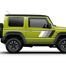 Retro-Stil Seitenstreifen Vinylaufkleber für Suzuki Jimny_2