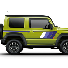 Retro-Stil Seitenstreifen Vinylaufkleber für Suzuki Jimny_3