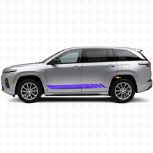 Topografische Stilstreifen Seiten-Vinylaufkleber für Jeep Wagoneer S 2024+_2