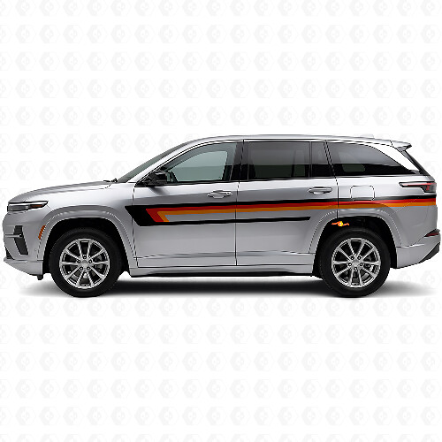 Dreifachstreifen Türseitiger Vinylaufkleber für Jeep Wagoneer S 2024+_1