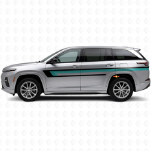 Dreifachstreifen Türseitiger Vinylaufkleber für Jeep Wagoneer S 2024+_2