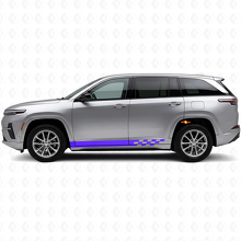 Karierte Streifen Seiten-Vinylaufkleber für Jeep Wagoneer S 2024+_2