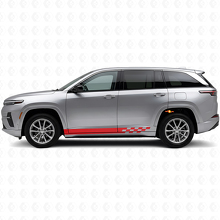 Karierte Streifen Seiten-Vinylaufkleber für Jeep Wagoneer S 2024+_3