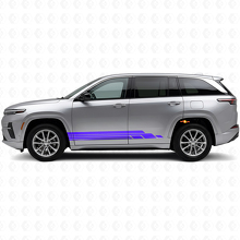 Gekrümmte Streifen Seiten-Vinyl-Aufkleber-Set für Jeep Wagoneer S 2024+_2