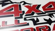 TOYOTA SR5 4X4 ALL TERRAIN Mountain TRD SPORT RALLY 5 SPEED seitlicher Vinyl-Aufkleber 3