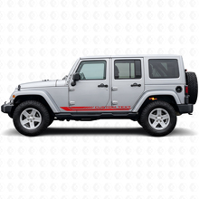 Schachbrettmuster Gebogene Seitenstreifen Vinyl-Aufkleber für Jeep Wrangler JK 2007-2018_3
