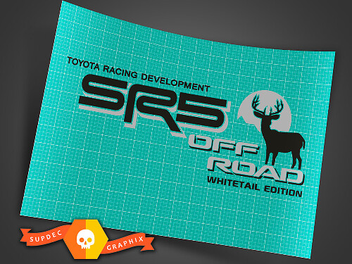 SR5 Off Road Whitetail Edition Seiten-Vinylaufkleber für Toyota