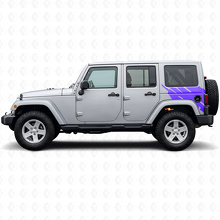 Schlamm-Spritz-Grafik Heckseiten-Vinylaufkleber für Jeep Wrangler JK 2007-2018_2