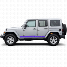 Verflochtene Streifen Seiten-Vinylaufkleber für Jeep Wrangler JK 2007-2018_2