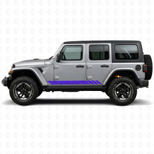 Topografische Stil Streifen Seitenaufkleber für Jeep Wrangler JL 2018+_2