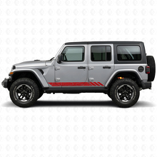 Topografische Stil Streifen Seitenaufkleber für Jeep Wrangler JL 2018+_3