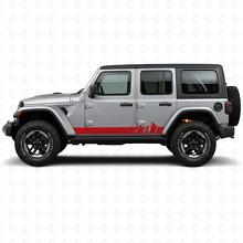 Mountains Breite Streifen Seiten-Vinylaufkleber für Jeep Wrangler JL 2018+_3
