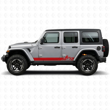 Mountains Style Streifen Seiten Vinylaufkleber für Jeep Wrangler JL 2018+_3