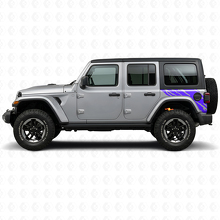 Schlammspritz-Grafik Heckseiten-Vinylaufkleber für Jeep Wrangler JL 2018+_2