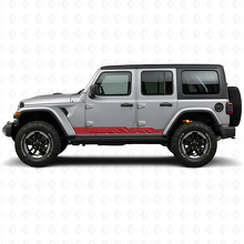 Verschlungene Streifen Seiten-Vinylaufkleber für Jeep Wrangler JL 2018+_3