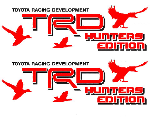 TRD Hunters Edition Seiten Vinyl Aufkleber Satz für Toyota FJ Cruiser