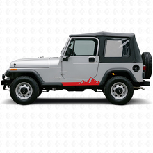 Mountains Dünne Streifen Seitliche Vinyl-Aufkleber für Jeep Wrangler YJ 1987-1995_3