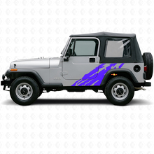 Schlamm-Spritz Grafik Seitenaufkleber für Jeep Wrangler YJ 1987-1995_2