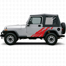Schlamm-Spritz Grafik Seitenaufkleber für Jeep Wrangler YJ 1987-1995_3