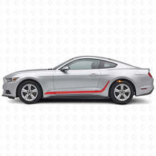 Benutzerdefinierte Dekorstreifen Seiten-Vinylaufkleber für Musclecar Mustang_3