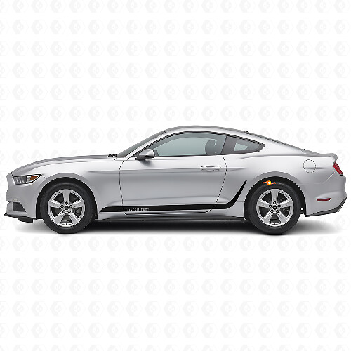 Custom dekoriertes Streifen-Seiten-Vinyl-Dekor-Kit für Musclecar Mustang_1
