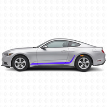 Custom dekoriertes Streifen-Seiten-Vinyl-Dekor-Kit für Musclecar Mustang_2