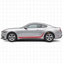 Custom dekoriertes Streifen-Seiten-Vinyl-Dekor-Kit für Musclecar Mustang_3