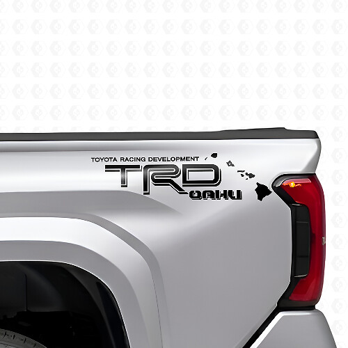 TRD Oahu Hawaii Seitenwand Vinyl-Aufkleber-Set für Toyota Trucks