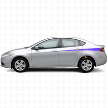 Vinyl-Aufkleber-Kit mit geschärften Seitenstreifen für Dodge Dart 2013+_2