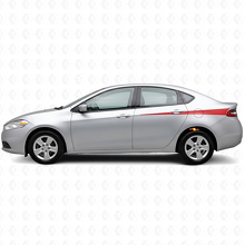 Vinyl-Aufkleber-Kit mit geschärften Seitenstreifen für Dodge Dart 2013+_3