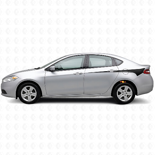 Geschärfte Seitenstreifen Aufkleber für Dodge Dart 2013+_1